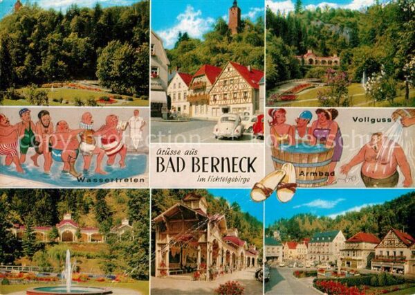 Bad Berneck Kurpark Kurhaus Kuranwendungen Karikatu
