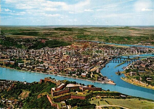 Koblenz Rhein Festung Ehrenbreitstein Moselmündung De