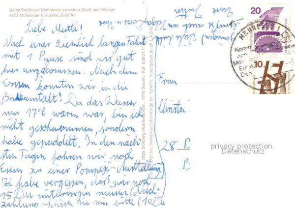 Koerbecke Moehnesee Jugendherberge Möhnesee Südufer Flieger – Bild 2