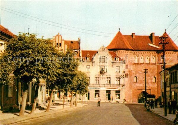 Lidzbark Warminski Fragment miasta z gotycka Wysoka Brama
