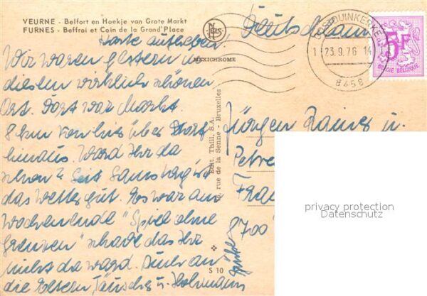 Furnes Veurne West-Vlaanderen Belgie Beffroi et Coin de la Grande Place – Bild 2