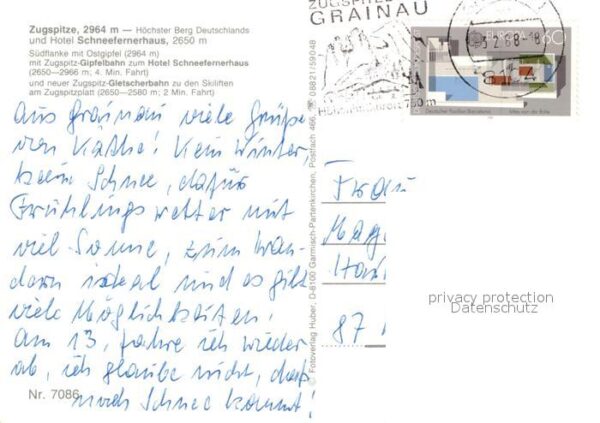 Zugspitze Hotel Schneefernerhaus Südflanke mit Os – Bild 2