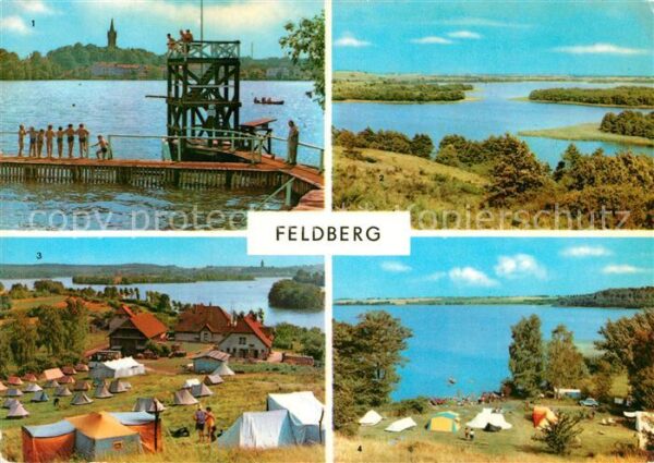 Feldberg Mecklenburg Badeanstalt Haussee Hauptmannsberg Hütt