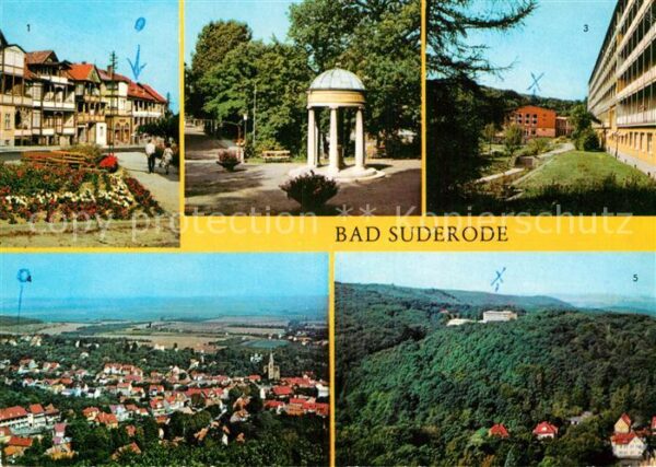 Bad Suderode Rathausplatz Behringer Brunnen Kurpark