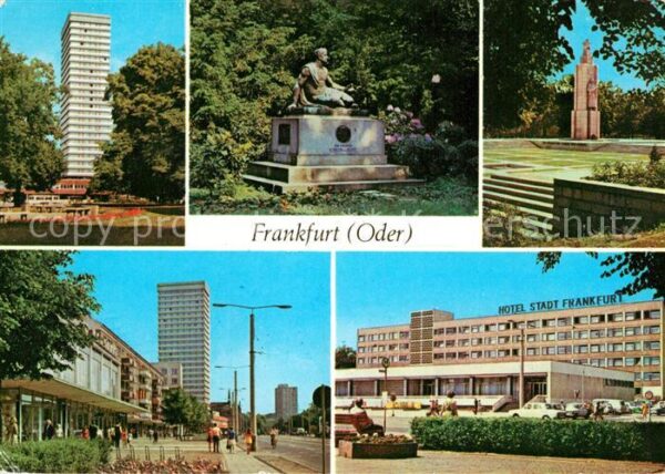Frankfurt Oder Hochhaus Platz der Republik Heinrich vo