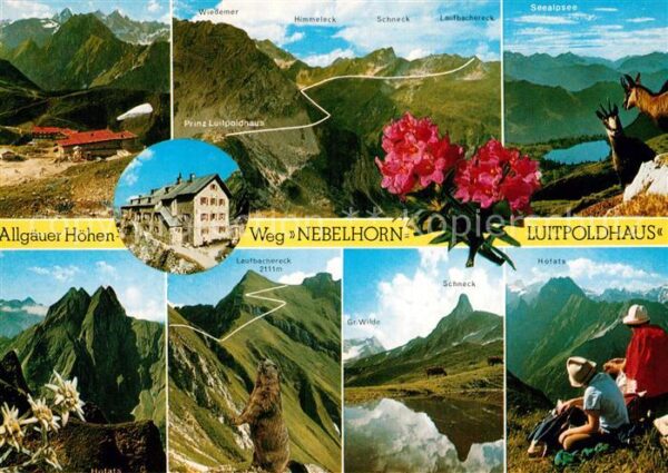 Oberstdorf Höhenweg vom Nebelhorn zum Hochvogel Lu