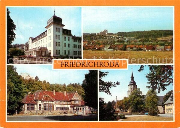 Friedrichroda FDGB Erholungsheime Bahnhof Reinhardsbr