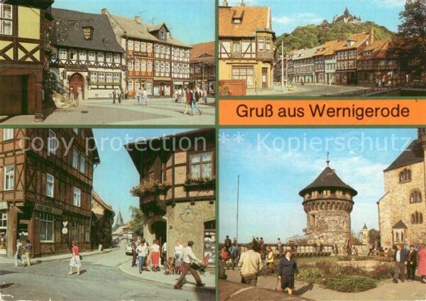 Wernigerode Harz Markt Schöne Ecke Pfarrstrasse Feudalmu