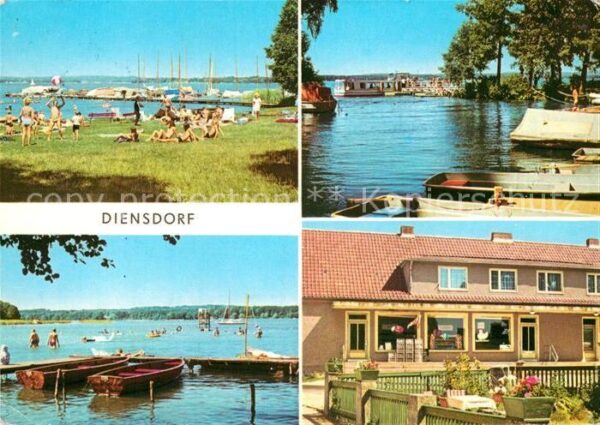 Diensdorf-Radlow Badestrand Scharmützelsee Hafen Bootsan