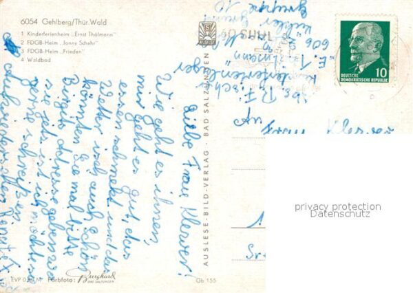 Gehlberg Kinderferienheim Ernst Thälmann FDGB He – Bild 2