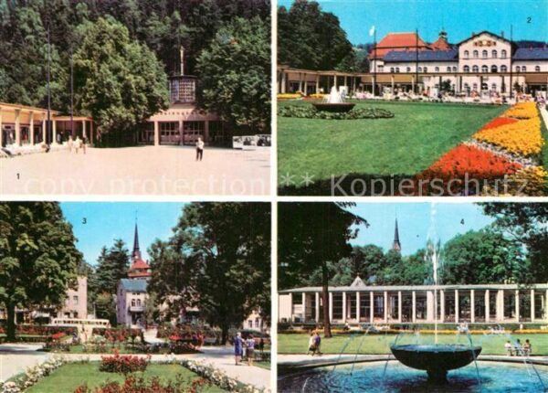Bad Elster Marienquelle Badeplatz Rosengarten Wand