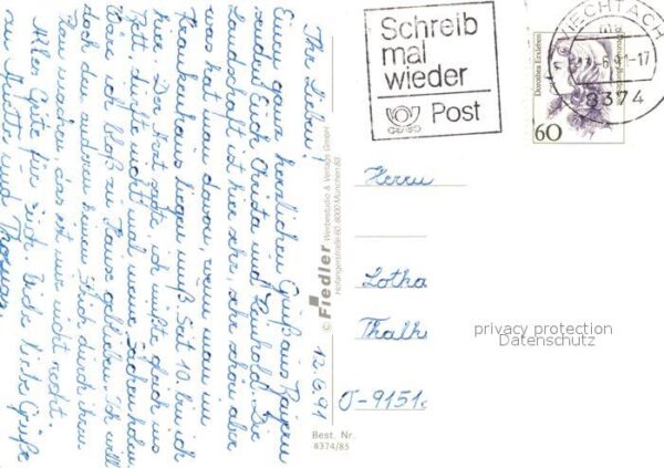 Viechtach Bayerischer Wald Panorama Erholungsort Teich Campingplat – Bild 2
