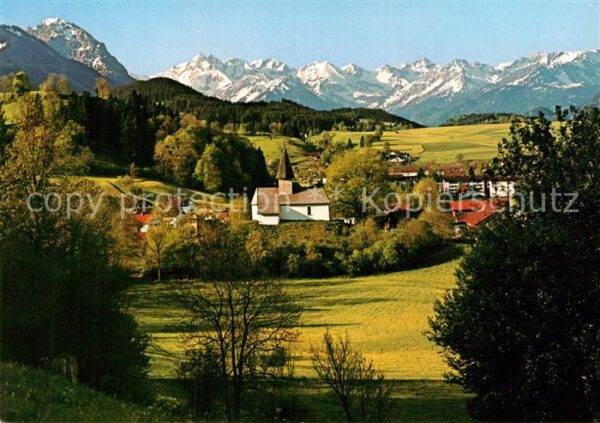 Berghofen Sonthofen Panorama mit Rubihorn und Mädelegabelgr