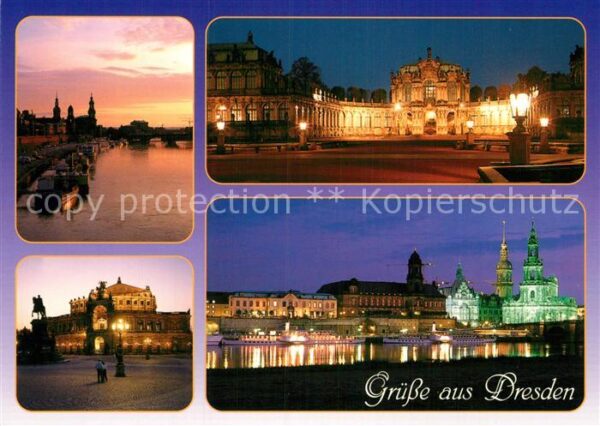 Dresden Terrassenufer Zwinger Semperopr Altstad