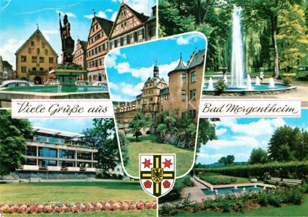 Bad Mergentheim Teilansichten Brunnen Altstadt Kurpark
