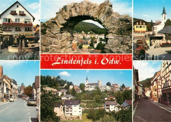Lindenfels Odenwald Teilansichten Heilklimatischer Höhenluf