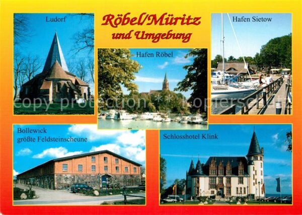 Roebel Mueritz und Umgebung Schlosshotel Klinik Hafen