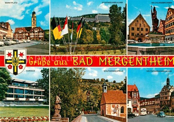 Bad Mergentheim Marktplatz Klinik Milchlingsbrunnen Deu