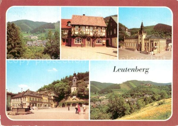 Leutenberg Thueringen Teilansicht Ältestes Haus Rathaus Markt