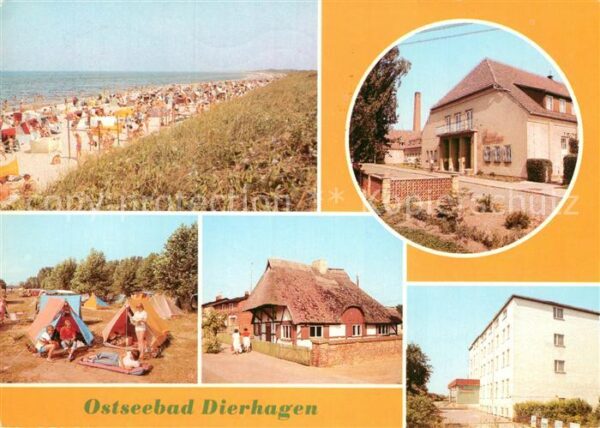 Dierhagen Ostseebad Strand FDGB Erholungsheime Campingplatz