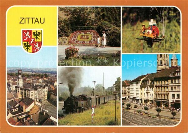 Zittau Blumenuhr Schleifermännelbrunnen Rathau
