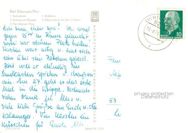 Bad Salzungen Kurbücherei Kurhaus Burgsee Henneberger – Bild 2