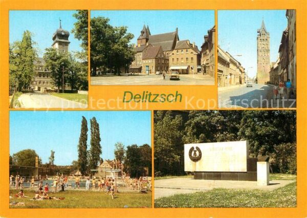 Delitzsch Schloss Marktplatz Breite Strasse Freib