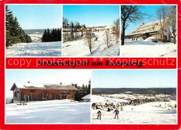 Schmiedefeld Rennsteig Winterlandschaft Bahnhof FDGB Erholungs