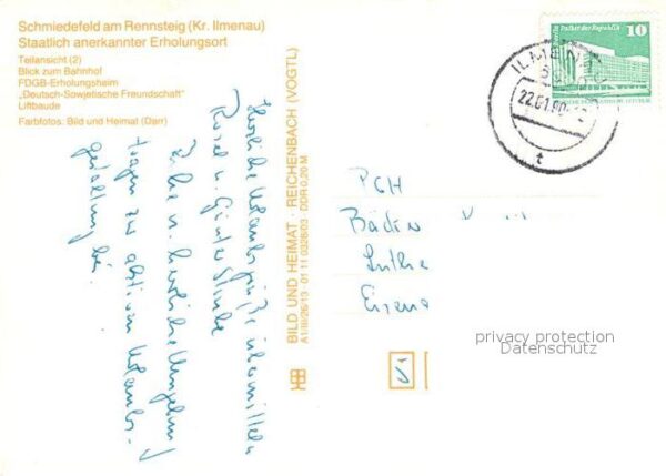 Schmiedefeld Rennsteig Winterlandschaft Bahnhof FDGB Erholungs – Bild 2