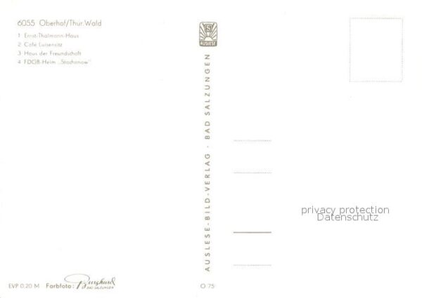 Oberhof Thueringen Ernst Thälmann Haus Cafe Luisensitz Hau – Bild 2
