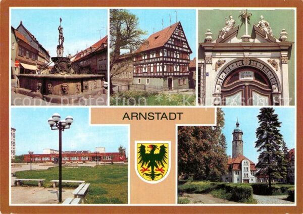 Arnstadt Ilm Hopfenbrunnen Fachwerkhaus Portal Stadt