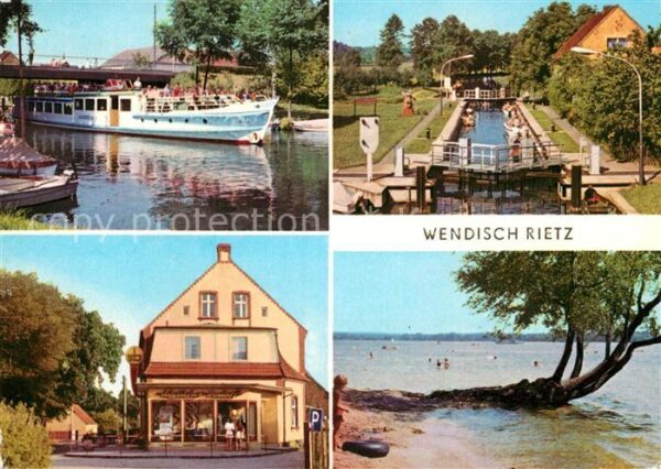 Wendisch Rietz Scharmützelsee Ausflugsdampfer Schleuse