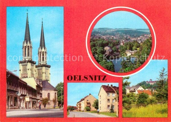 Oelsnitz Vogtland Adorfer Strasse Teilansicht Strasse des