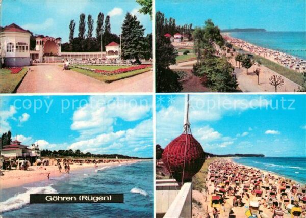 Goehren Ruegen Kurpark Konzertpavillon Strand Promenad