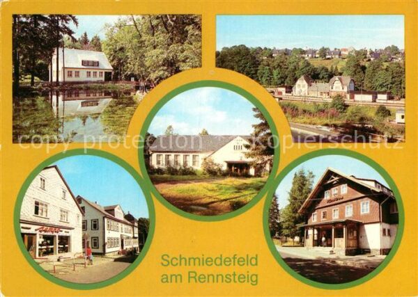 Schmiedefeld Rennsteig HO Gaststätte Cafe Kurpark Bahnhof FDGB