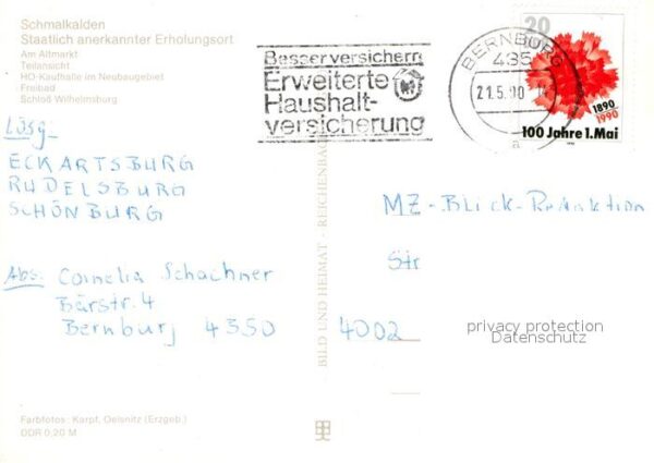 Schmalkalden Altmarkt HO Kaufhalle Neubaugebiet Frei – Bild 2