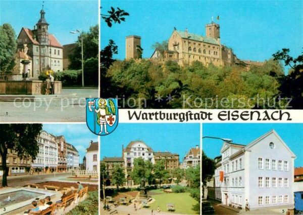 Eisenach Thueringen Georgenbrunnen Residenzhaus Wartburg Ba