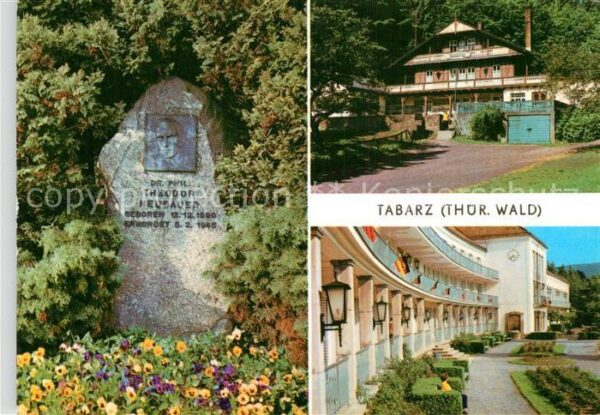 Tabarz Theodor Neubauer Gedenkstein Kurpark Sc