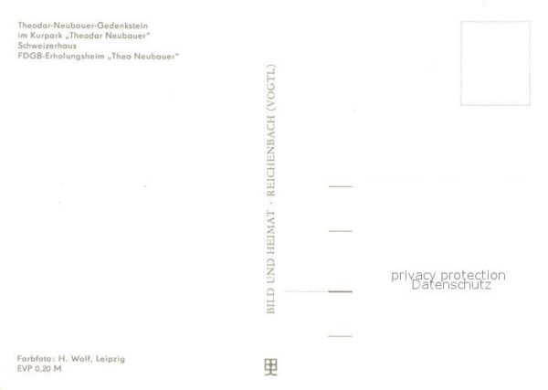 Tabarz Theodor Neubauer Gedenkstein Kurpark Sc – Bild 2