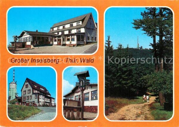 Grosser Inselsberg Berggasthof Stöhr Jugendherberge Wegwei