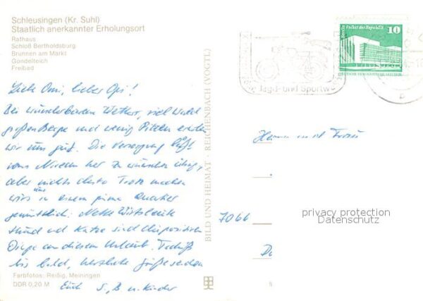 Schleusingen Rathaus Schloss Bertholdsburg Brunnen M – Bild 2