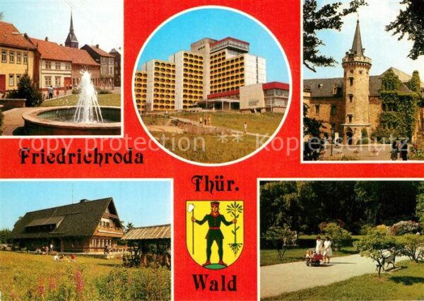 Friedrichroda Platz der Jungen Pioniere FDGB Erholung