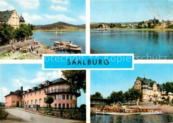 Saalburg-Ebersdorf Dampferanlegestelle am Stausee FDGB Erh
