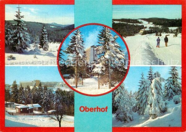 Oberhof Thueringen Winterpanorama Erholungsort Wintersport