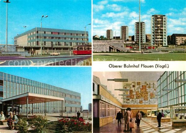 Plauen Vogtland Oberer Bahnhof Hochhäuser