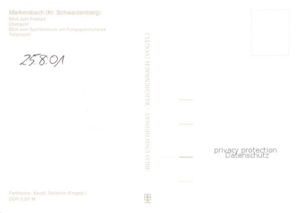 Markersbach Raschau-Markersbach Freibad Übersicht Sportzentrum am Pumps – Bild 2