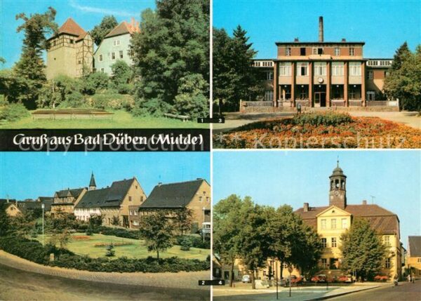 Bad Dueben Burg mit Freilichtbühne Platz der Jugen