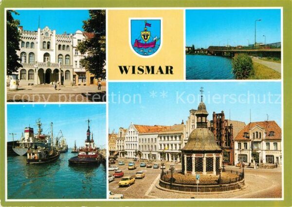 Wismar Mecklenburg Stadthaus Marktplatz Hochbrücke Mühlent