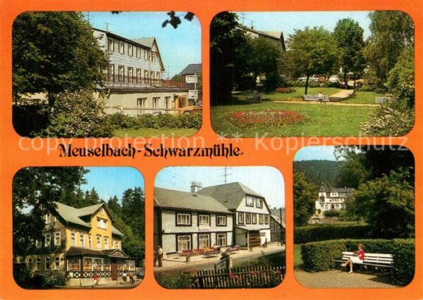 Meuselbach-Schwarzmuehle FDGB Erholungsheime Parkanlagen Gasthau