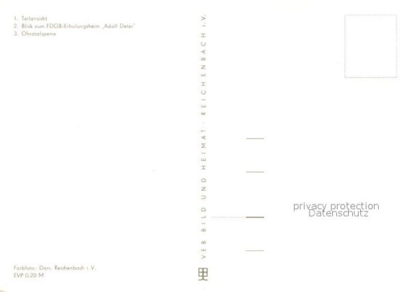 Luisenthal Teilansicht Landschaftspanorama FDGB Er – Bild 2